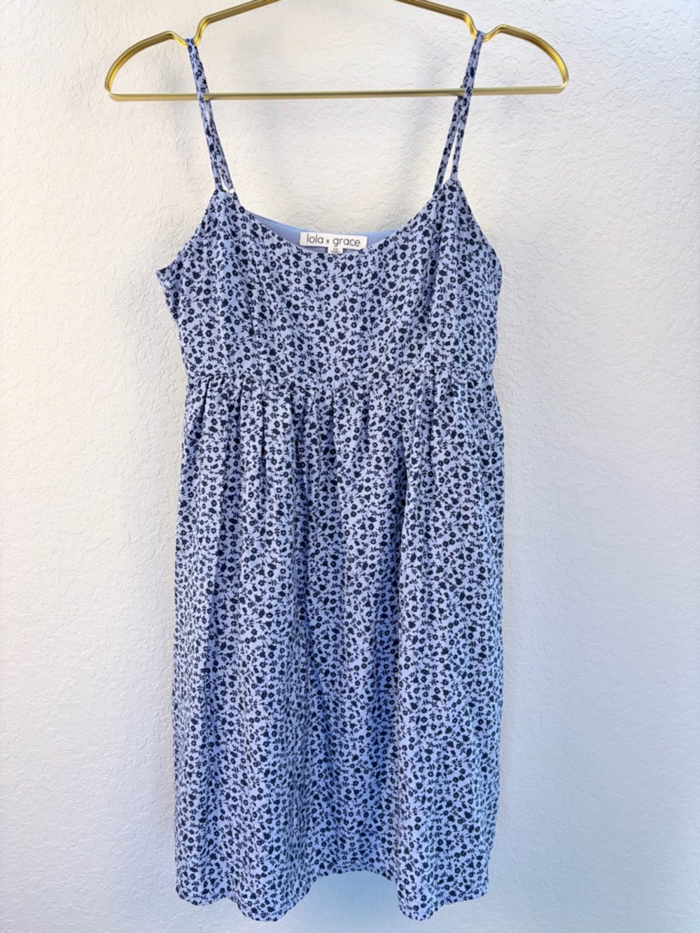 Lola Grace Floral Mini Dress Sundress With Pockets Fully Lined XS - Picture 4 of 8